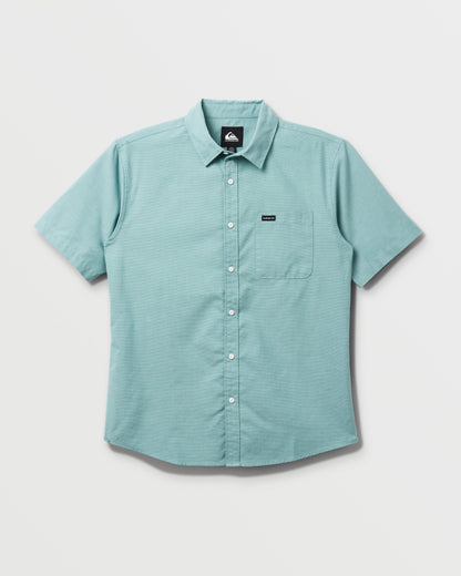 Shoreline Classic Short Sleeve Shirt - Dusty Turquoise | Quick Silver