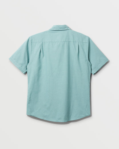 Shoreline Classic Short Sleeve Shirt - Dusty Turquoise | Quick Silver