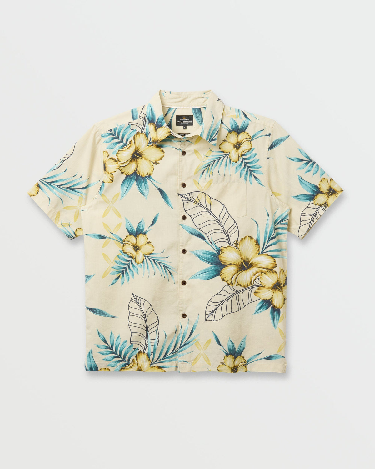 Waterman Playita Floral Shirt - Hay | Quick Silver