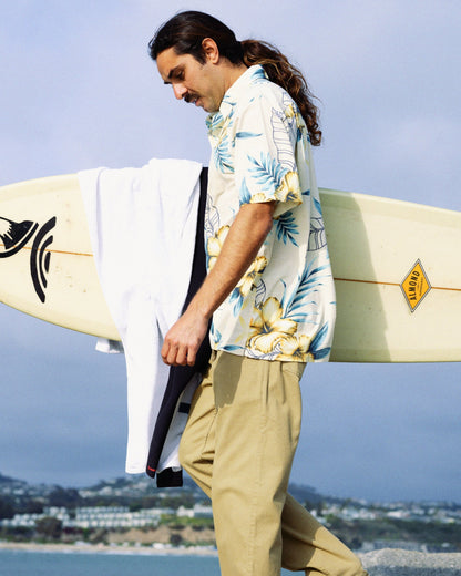 Waterman Playita Floral Shirt - Hay | Quick Silver