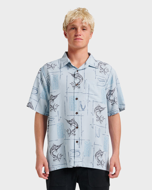 Waterman Big Day Short Sleeve Shirt - Ashley Blue | Quick Silver