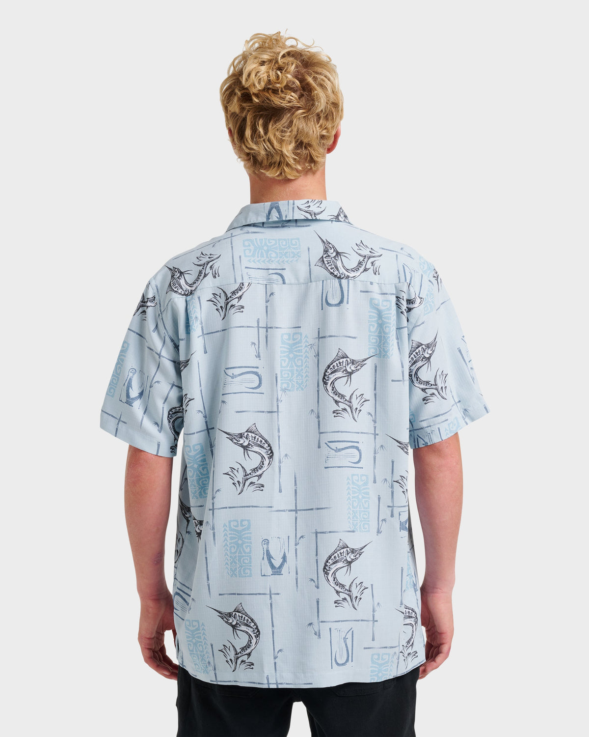 Waterman Big Day Short Sleeve Shirt - Ashley Blue | Quick Silver