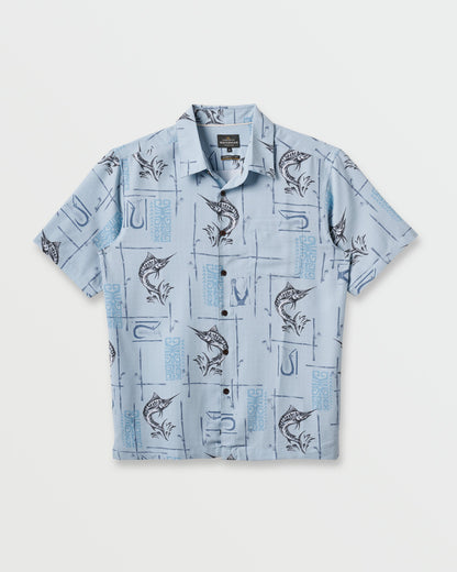 Waterman Big Day Short Sleeve Shirt - Ashley Blue | Quick Silver
