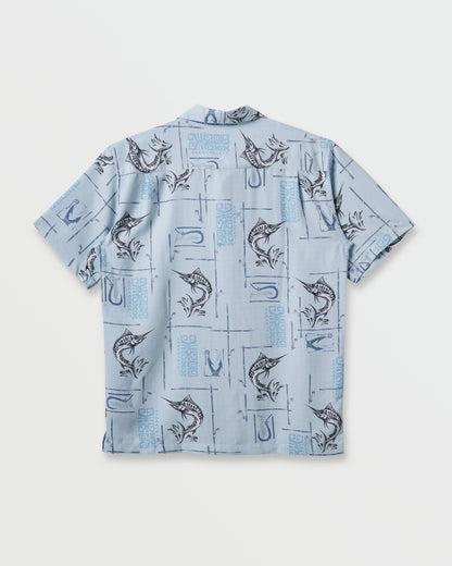 Waterman Big Day Short Sleeve Shirt - Ashley Blue | Quick Silver