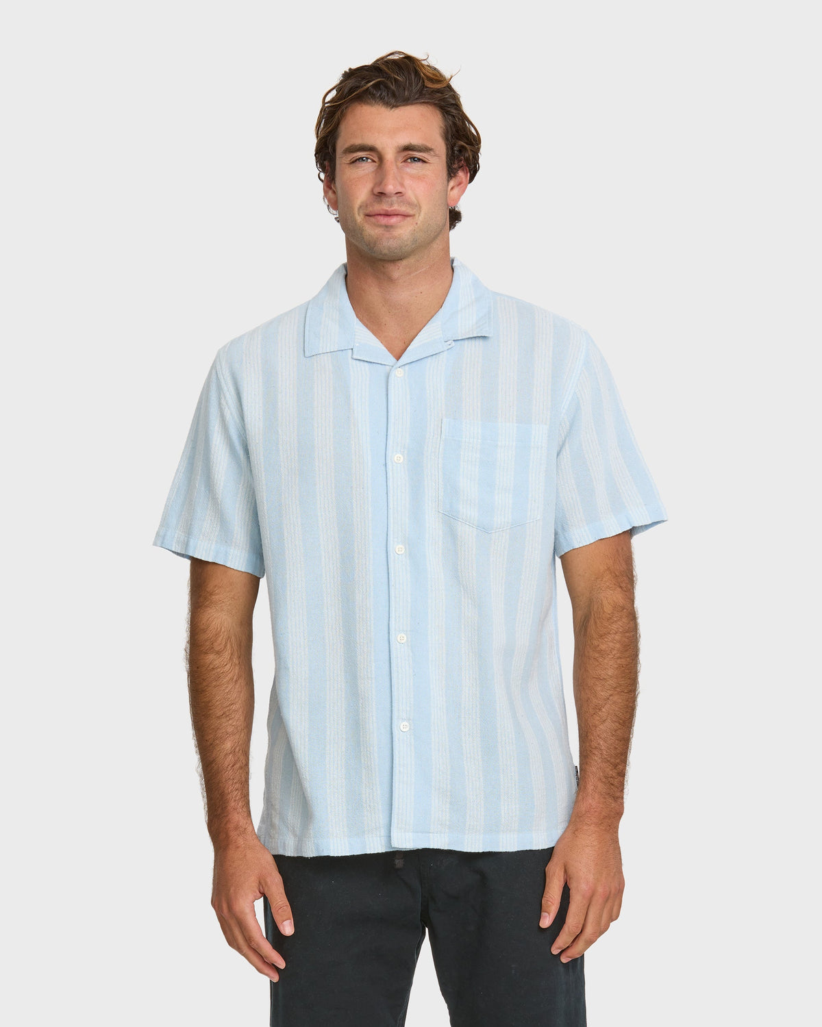 Nightfall Island Short Sleeve Shirt - Skyway | Quick Silver