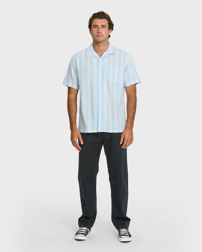 Nightfall Island Short Sleeve Shirt - Skyway | Quick Silver