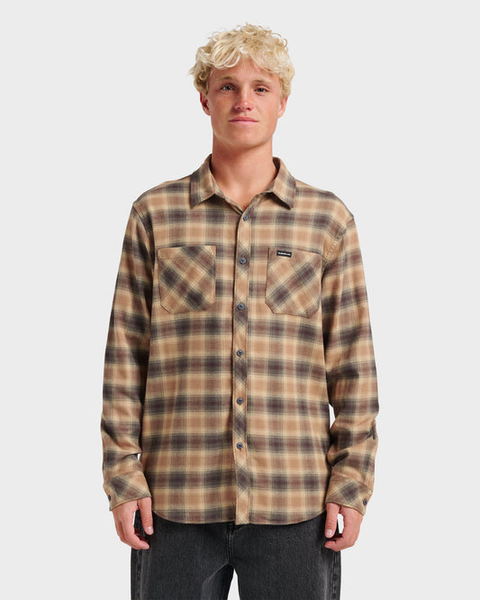 Terrace Stretch Flannel Shirt - Almond | Quick Silver