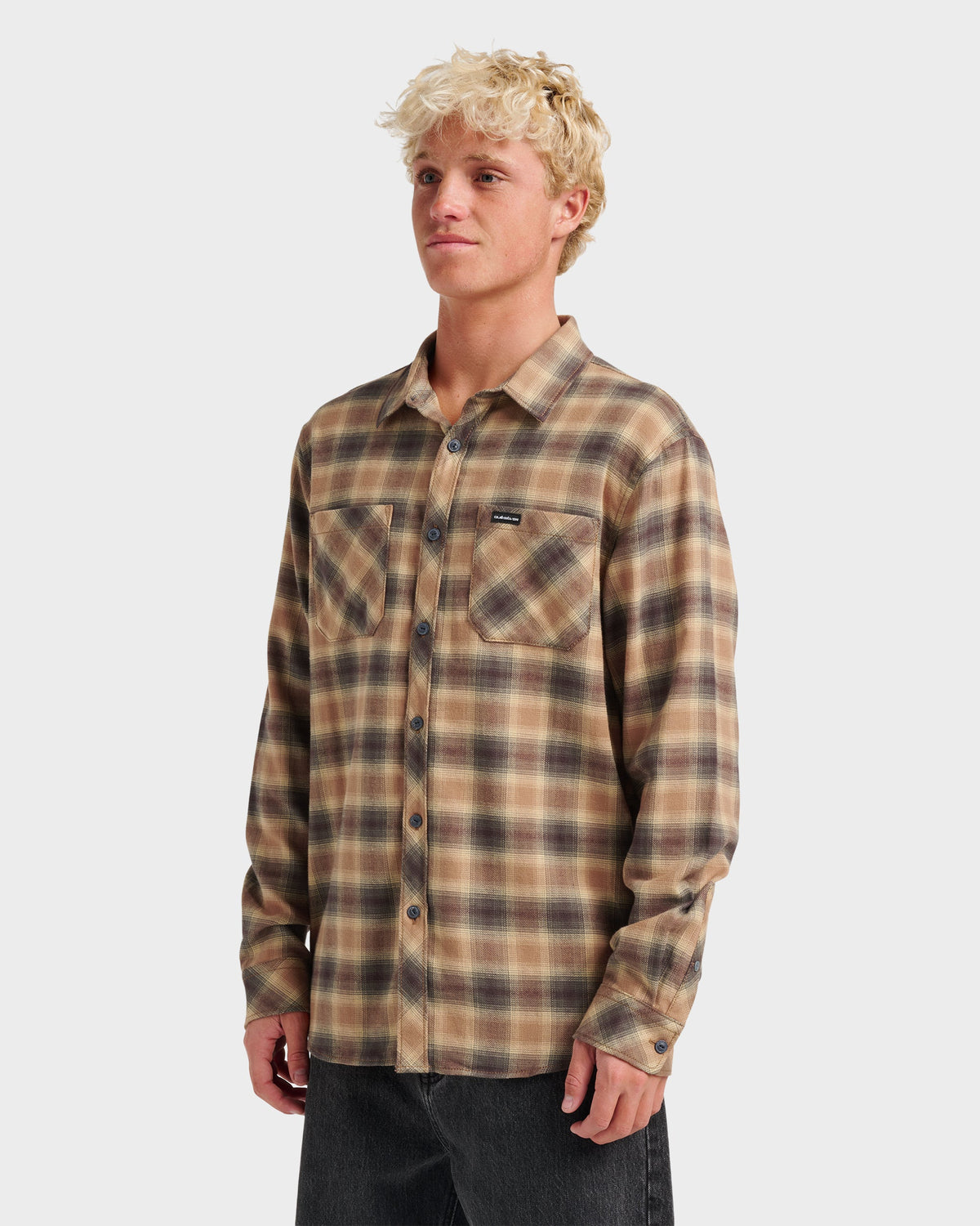 Terrace Stretch Flannel Shirt - Almond | Quick Silver