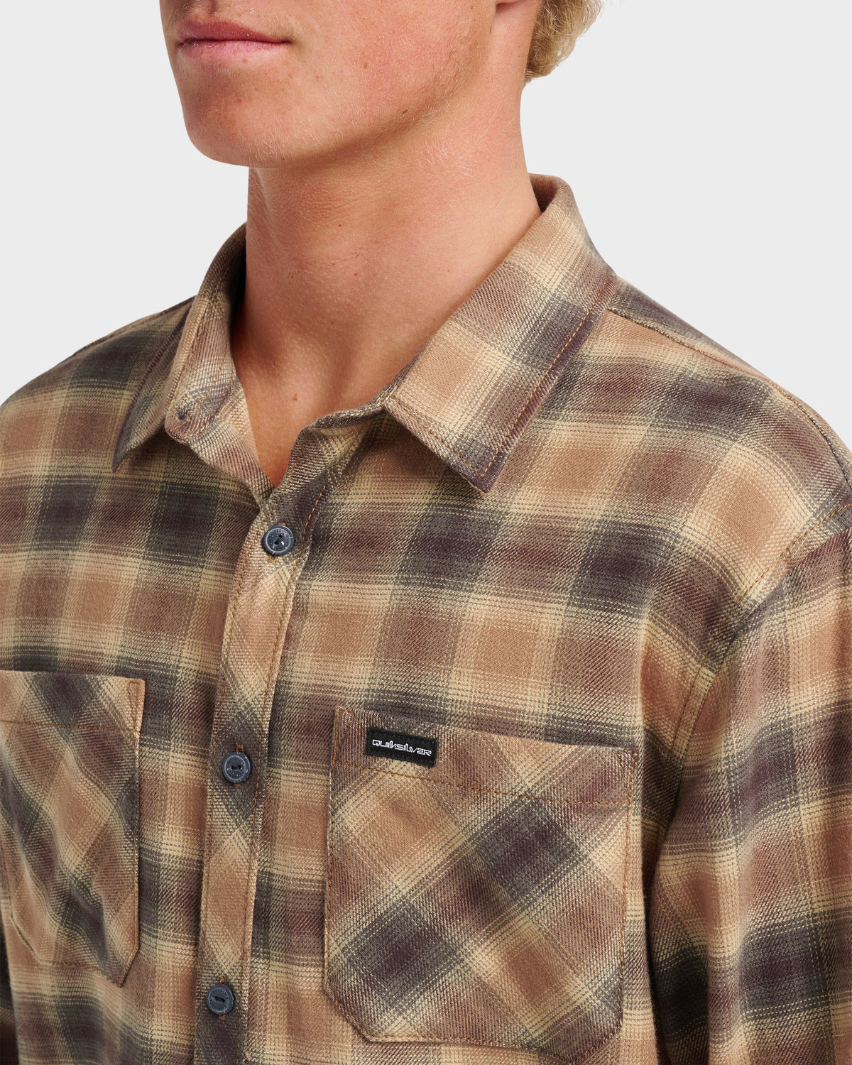 Terrace Stretch Flannel Shirt - Almond | Quick Silver