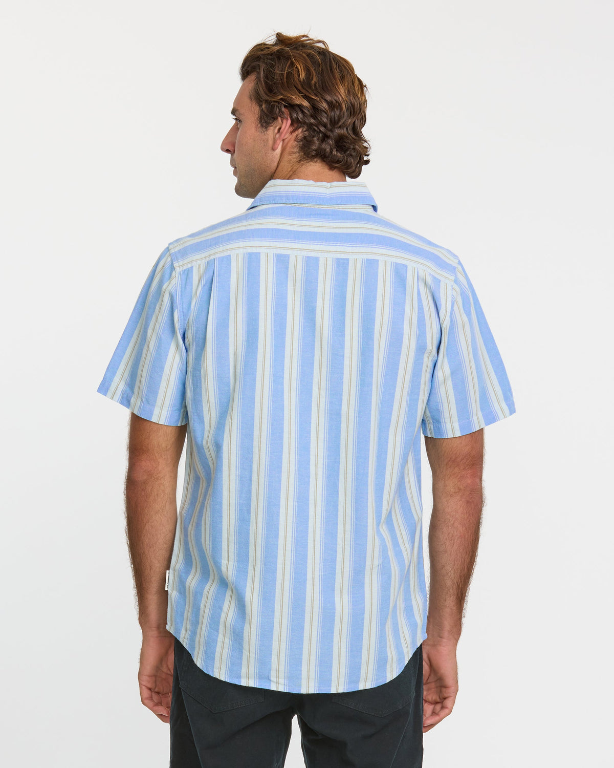 Oxford Stripe Classic Short Sleeve Shirt - Azure | Quick Silver