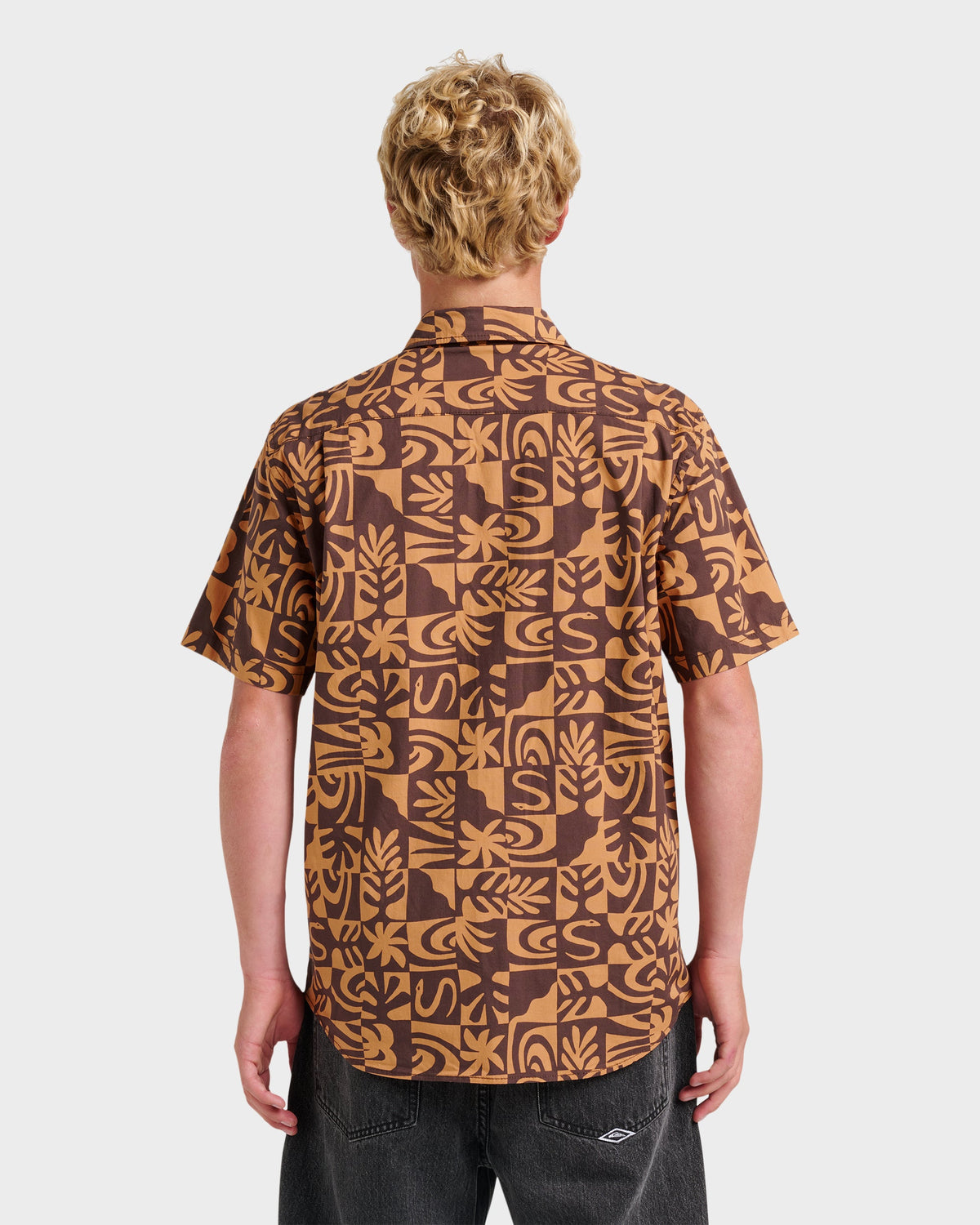 Terra Classic Stretch Short Sleeve Shirt - Chocolate | Quick Silver