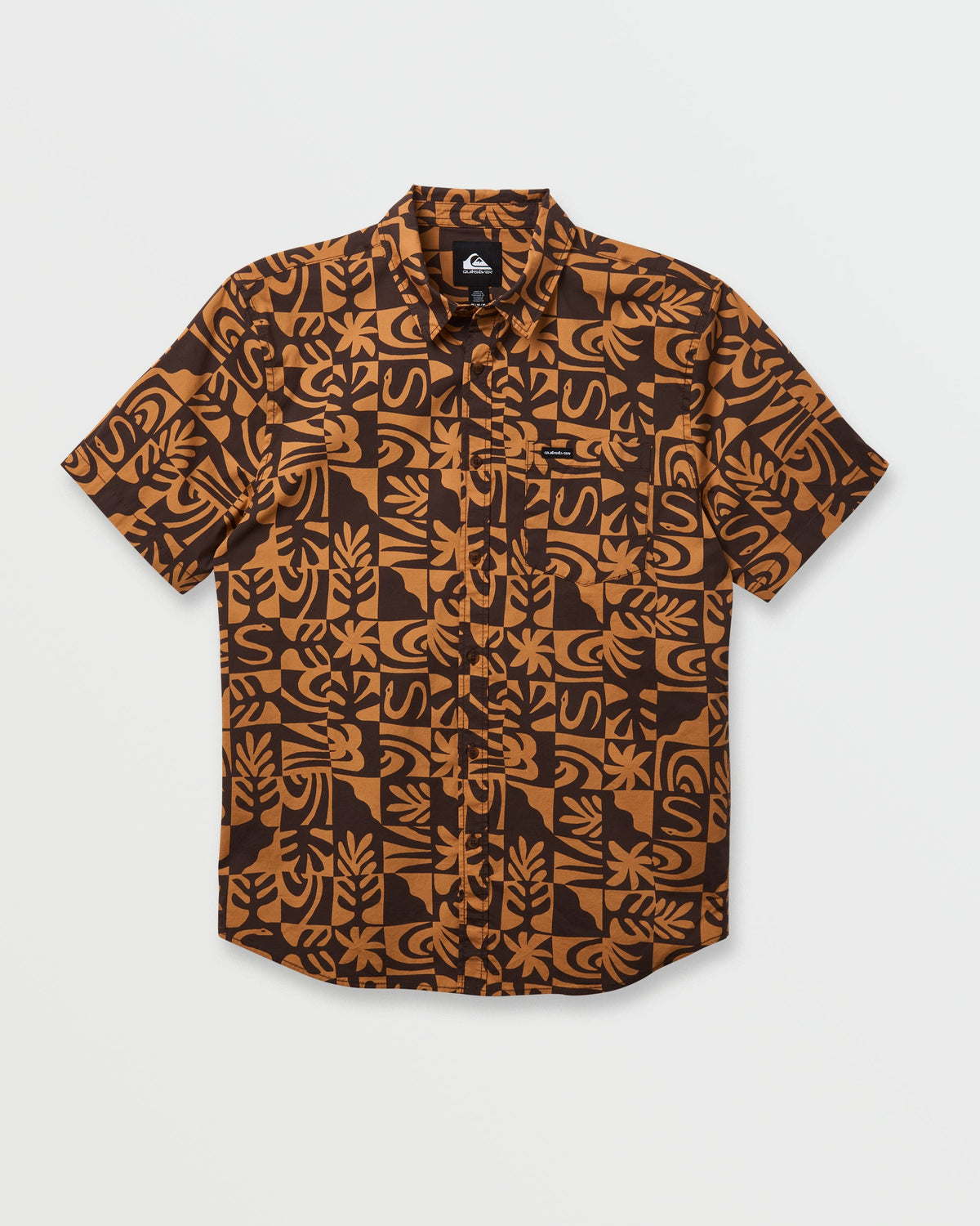 Terra Classic Stretch Short Sleeve Shirt - Chocolate | Quick Silver