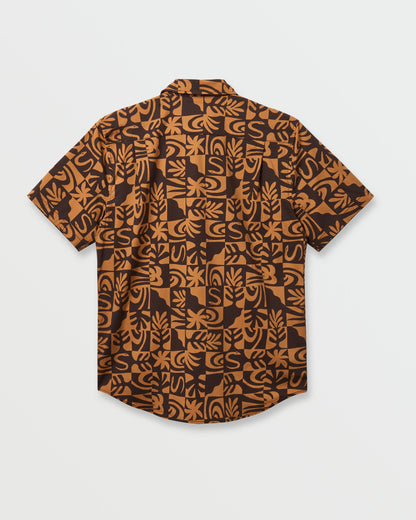 Terra Classic Stretch Short Sleeve Shirt - Chocolate | Quick Silver