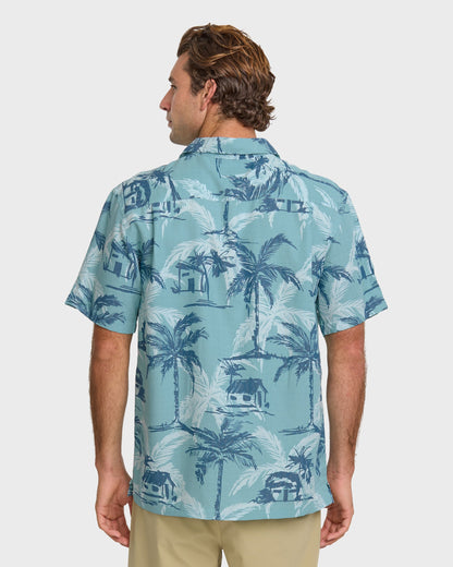 Waterman Off The Grid Shirt - Aqua | Quick Silver