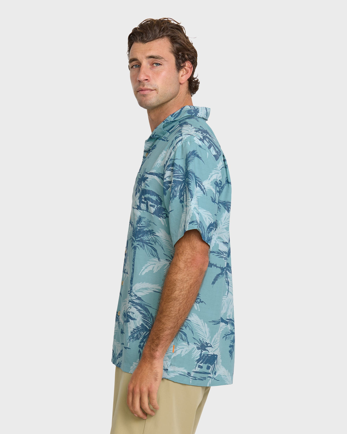 Waterman Off The Grid Shirt - Aqua | Quick Silver