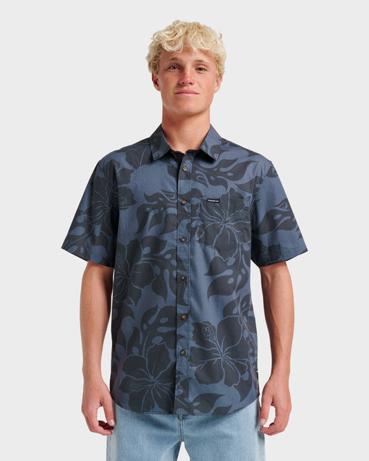 Oceanview Classic Short Sleeve Shirt - Phantom | Quick Silver