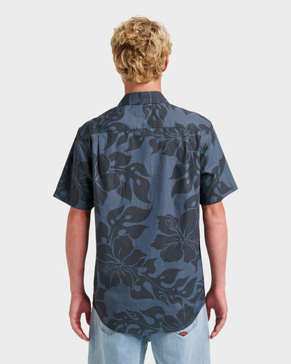 Oceanview Classic Short Sleeve Shirt - Phantom | Quick Silver