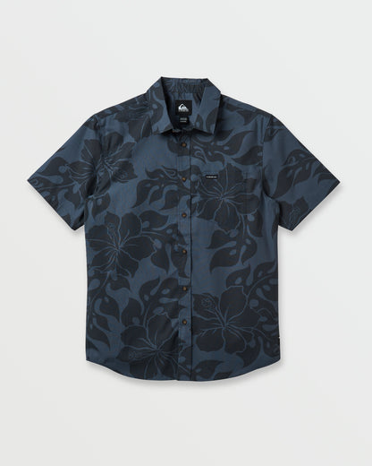 Oceanview Classic Short Sleeve Shirt - Phantom | Quick Silver