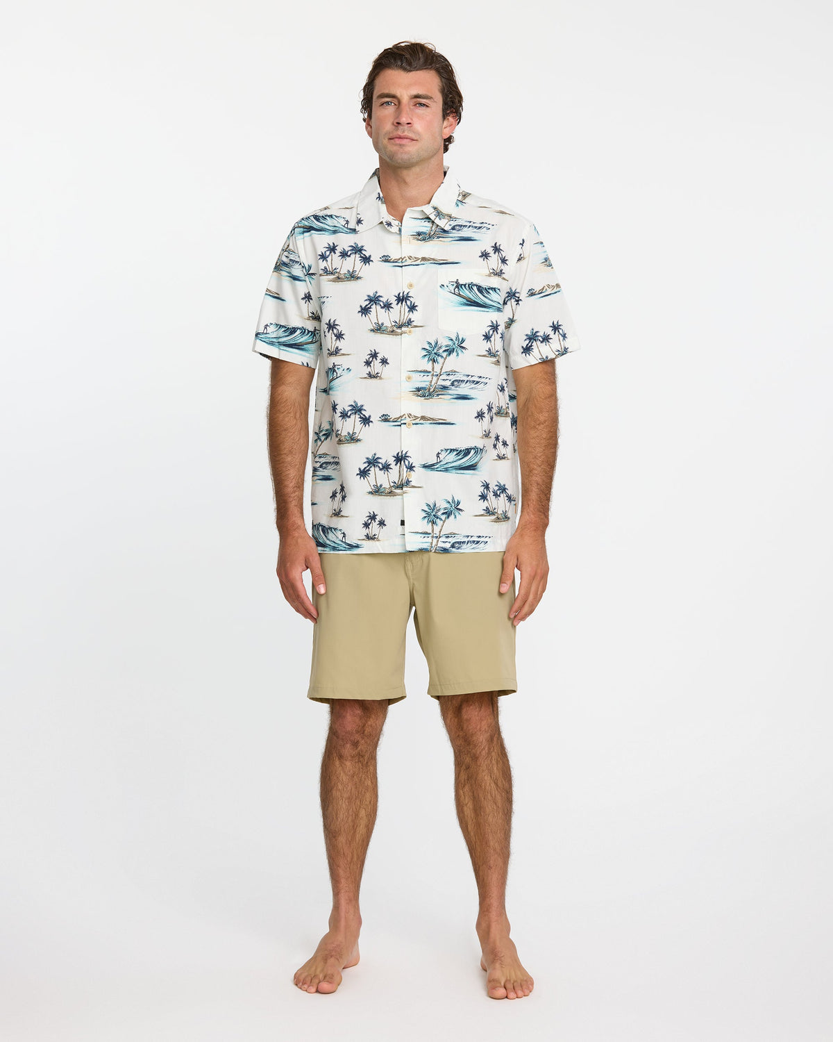Waterman Day Dreamin' Shirt - White | Quick Silver