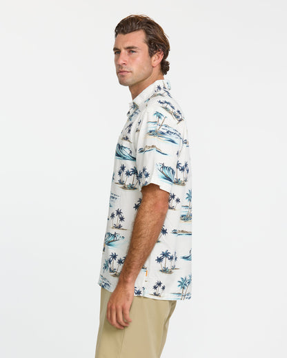 Waterman Day Dreamin' Shirt - White | Quick Silver
