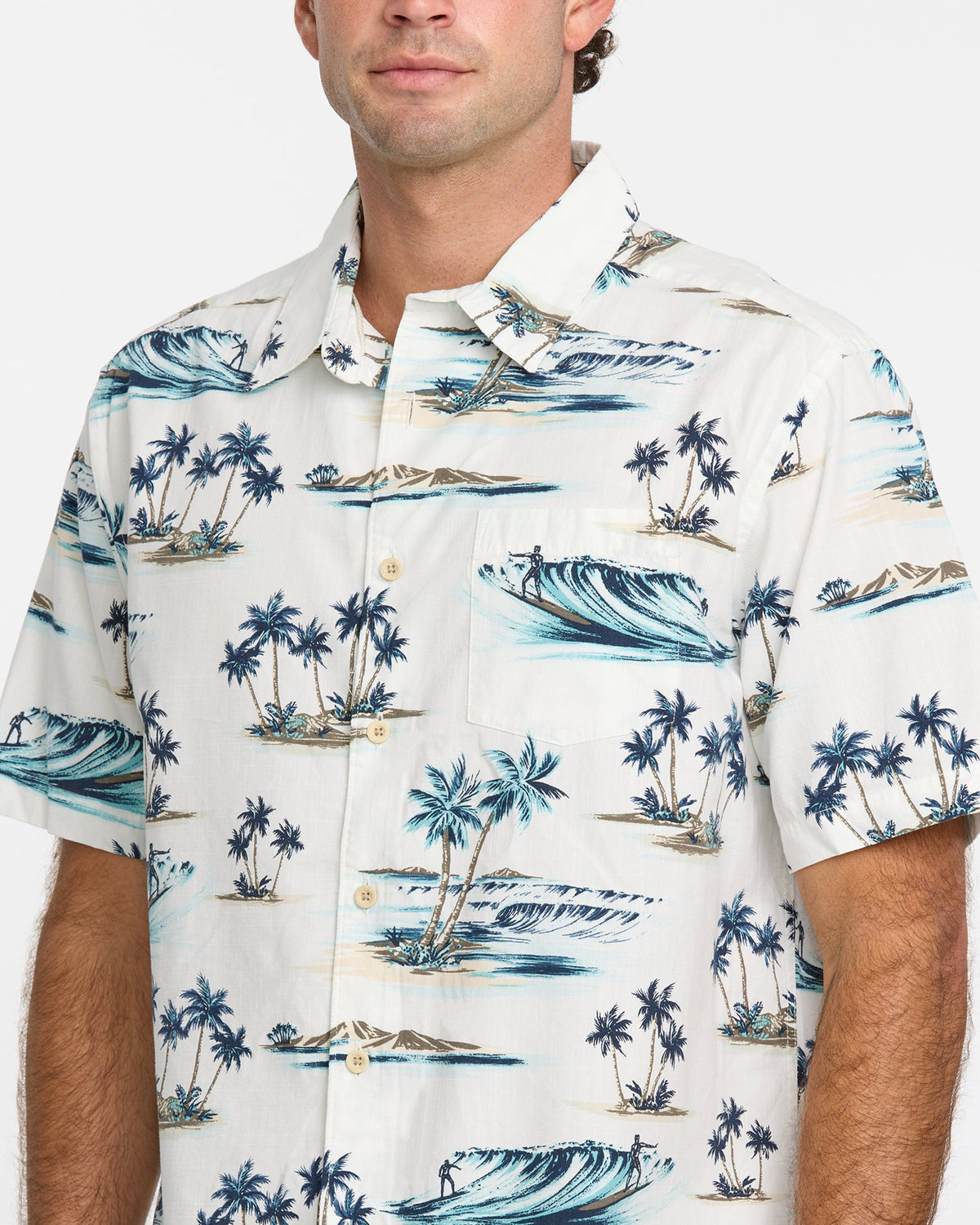 Waterman Day Dreamin' Shirt - White | Quick Silver