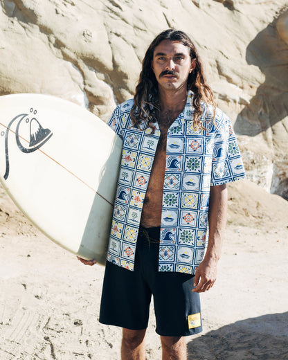 Quiksilver x Pacifico Baja Casual Short Sleeve Shirt - Off White | Quick Silver