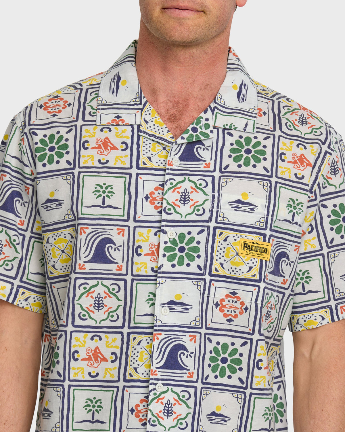 Quiksilver x Pacifico Baja Casual Short Sleeve Shirt - Off White | Quick Silver