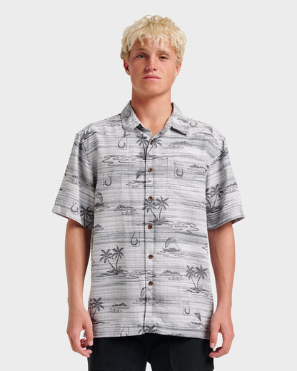 Waterman Island Daze Short Sleeve Shirt - Phantom | Quick Silver