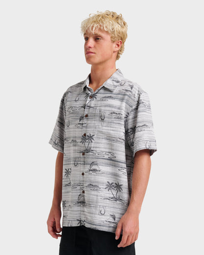 Waterman Island Daze Short Sleeve Shirt - Phantom | Quick Silver
