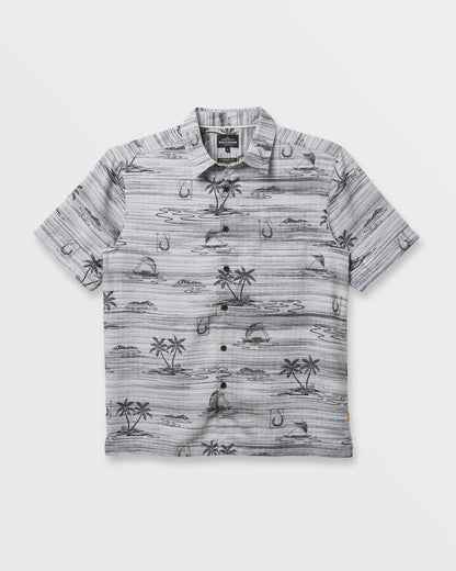Waterman Island Daze Short Sleeve Shirt - Phantom | Quick Silver