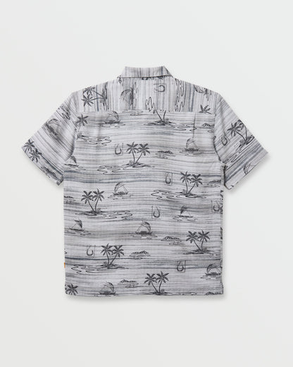Waterman Island Daze Short Sleeve Shirt - Phantom | Quick Silver