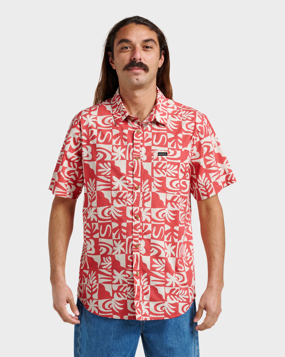 Terra Classic Stretch Short Sleeve Shirt - Mineral Red | Quick Silver