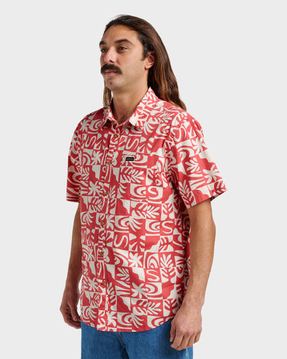 Terra Classic Stretch Short Sleeve Shirt - Mineral Red | Quick Silver