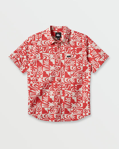 Terra Classic Stretch Short Sleeve Shirt - Mineral Red | Quick Silver