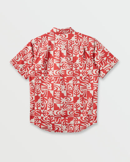 Terra Classic Stretch Short Sleeve Shirt - Mineral Red | Quick Silver