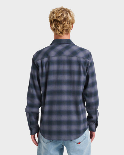 Terrace Stretch Flannel Shirt - Phantom | Quick Silver