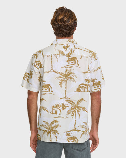 Waterman Off The Grid Shirt - Bone White | Quick Silver
