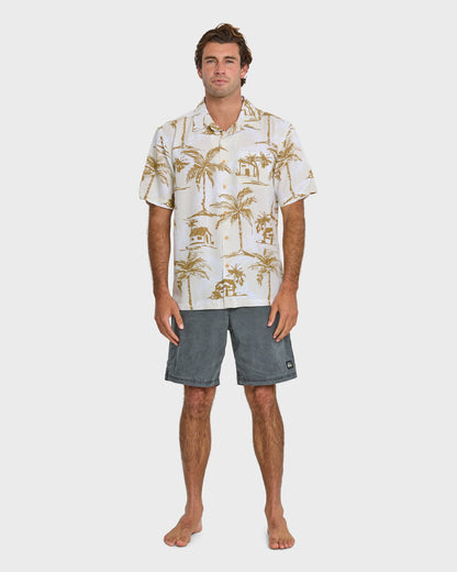 Waterman Off The Grid Shirt - Bone White | Quick Silver