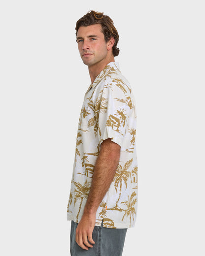 Waterman Off The Grid Shirt - Bone White | Quick Silver