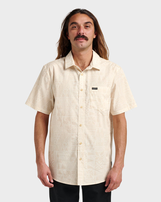 Makaha Classic Short Sleeve Shirt - Off White | Quick Silver