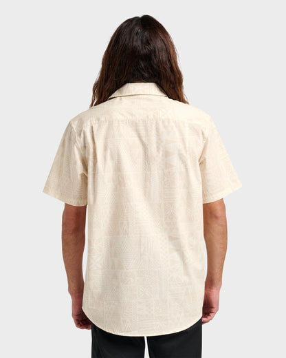 Makaha Classic Short Sleeve Shirt - Off White | Quick Silver