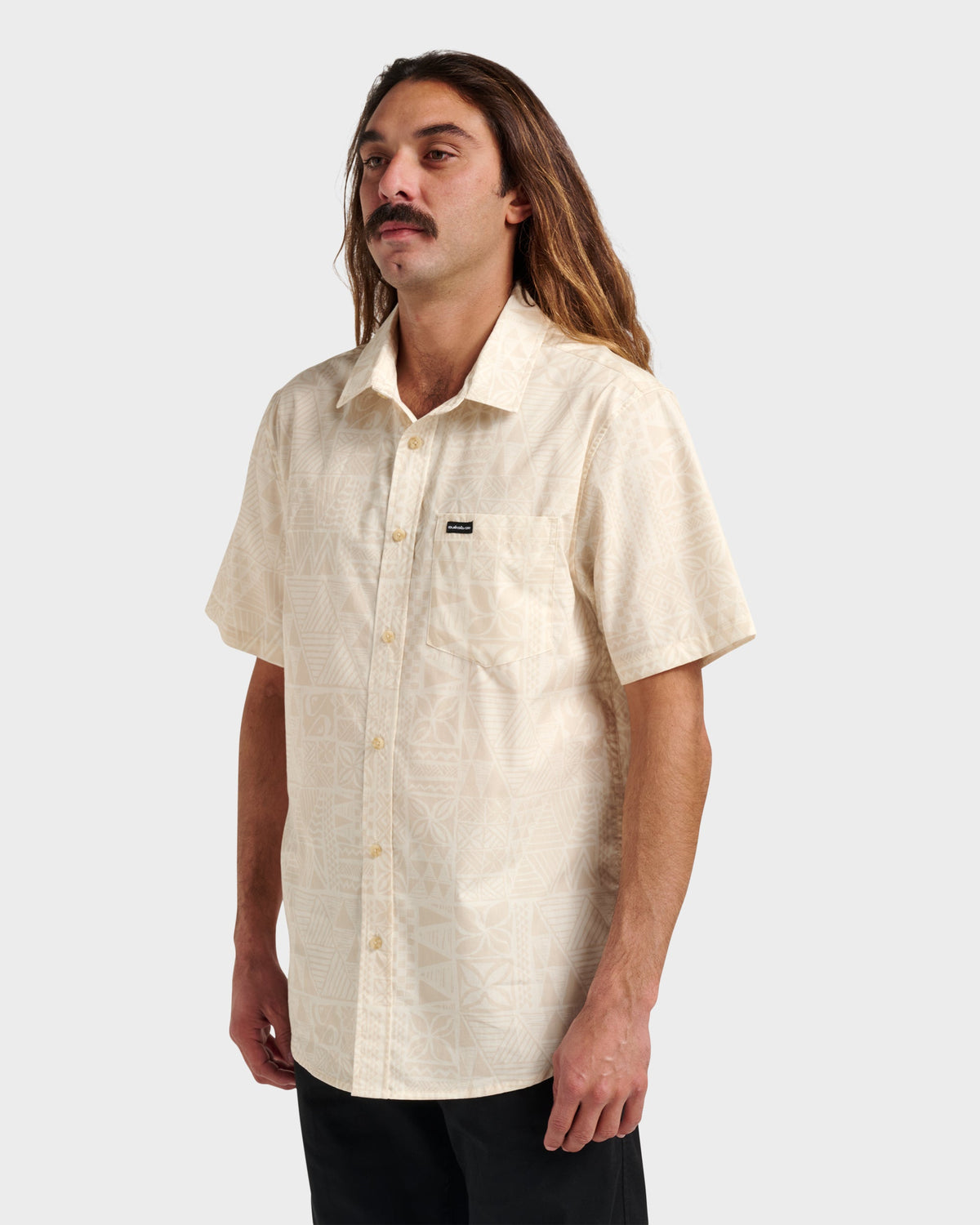 Makaha Classic Short Sleeve Shirt - Off White | Quick Silver
