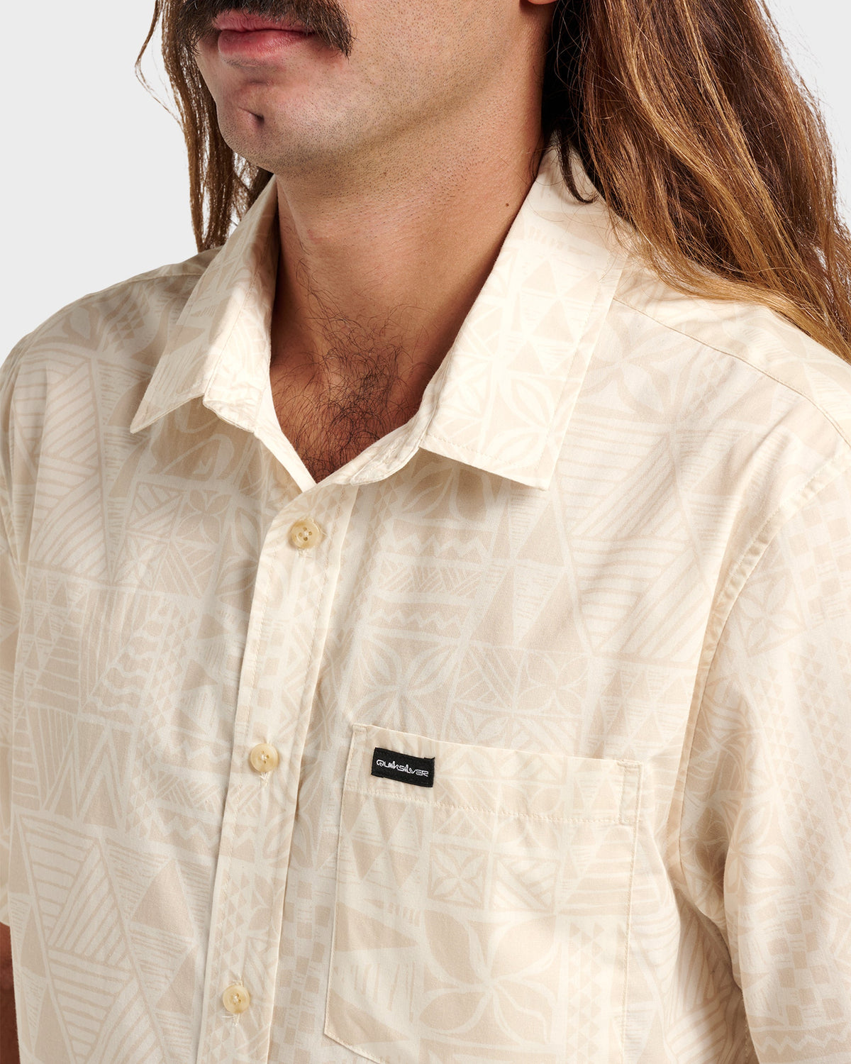 Makaha Classic Short Sleeve Shirt - Off White | Quick Silver