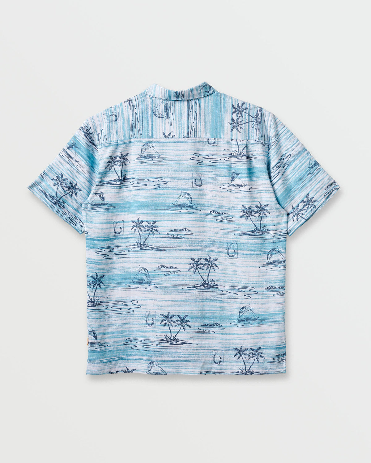 Waterman Island Daze Short Sleeve Shirt - Aqua Sea | Quick Silver