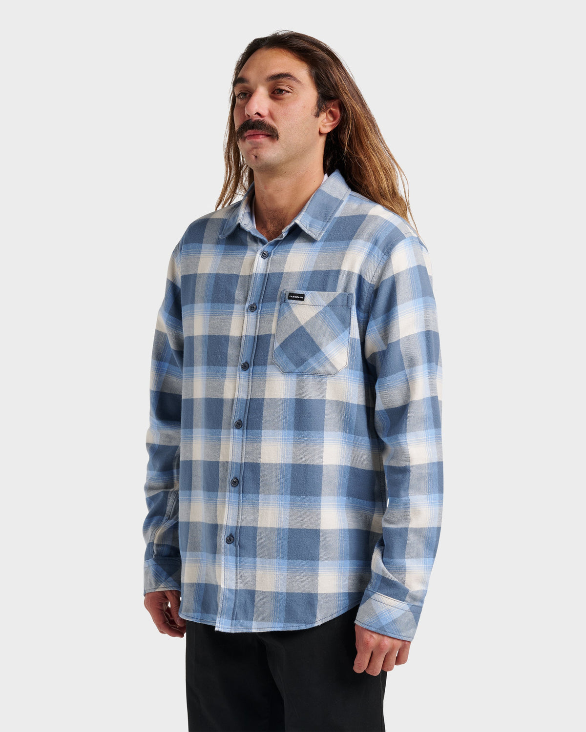 Penmar Check Flannel Shirt - China Blue | Quick Silver