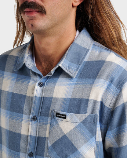 Penmar Check Flannel Shirt - China Blue | Quick Silver
