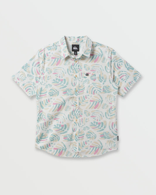 Shades Classic Stretch Short Sleeve Shirt - Off White | Quick Silver