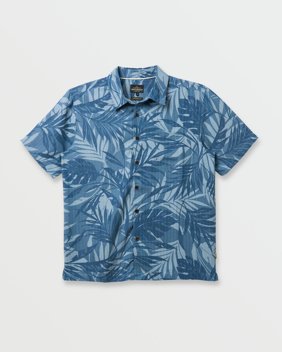 Waterman Botanical Short Sleeve Shirt - Midnight Navy | Quick Silver