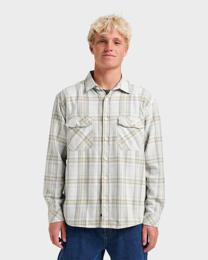 Waterman Bodie Flannel Shirt - Moonbeam | Quick Silver
