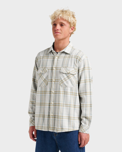 Waterman Bodie Flannel Shirt - Moonbeam | Quick Silver